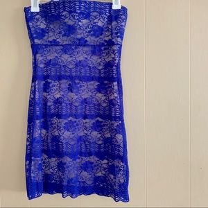 Mixxed26 | Bodycon Mini Lace Overlay Dress